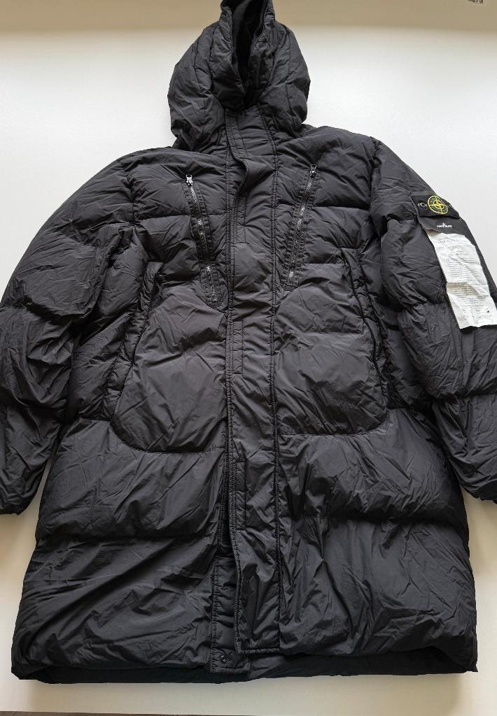 Stone Island Garment Dyed Parka Jacket XXXL, Kleding | Heren, Jassen | Winter, Zo goed als nieuw, Overige maten, Zwart, Ophalen of Verzenden