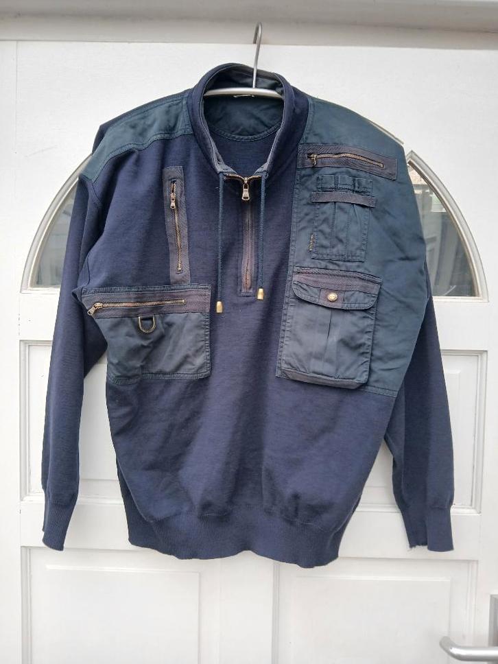 Donkerblauwe wollen Paul & Shark Yachting trui maat L, Kleding | Heren, Truien en Vesten, Gedragen, Maat 52/54 (L), Blauw, Ophalen