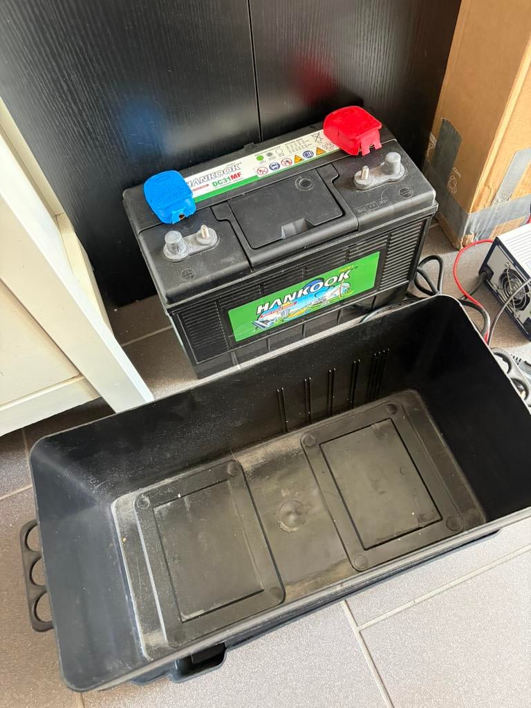 Hankook 100ah 12v boot of caravan accu, Ophalen, Gebruikt