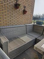 Tuinset 5 plaatsen en tafel met leisteen blad, Ophalen, Gebruikt