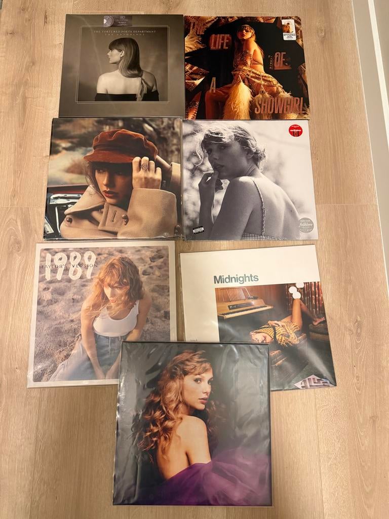 Taylor Swift Vinyl Collectie: 7 LP's, Nieuw &, Ophalen of Verzenden, Zo goed als nieuw, 12 inch, Colored vinyl