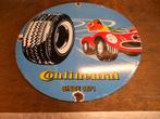 Continental Banden Emaille bordje, Verzamelen, Merken en Reclamevoorwerpen, Ophalen of Verzenden, Gebruikt, Reclamebord