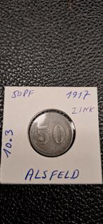 Duits notgeld 50 pfennig 1917 Alsfeld zink, Ophalen of Verzenden, Duitsland