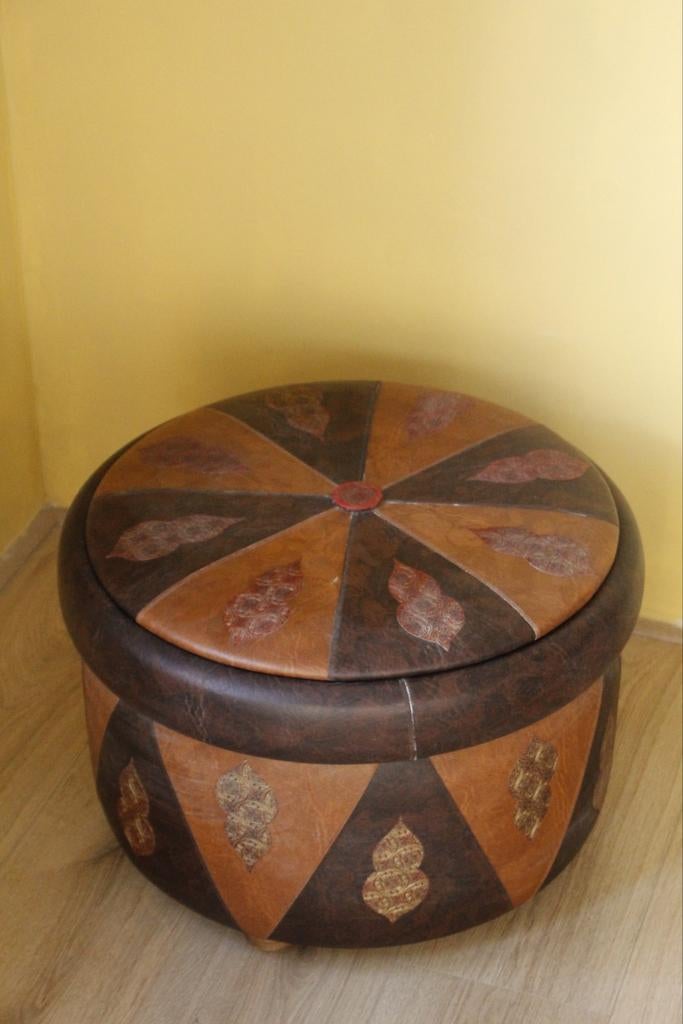 Marokkaanse style poef, Huis en Inrichting, Banken | Voetenbanken en Poefen, Gebruikt, Ophalen of Verzenden, 50 tot 75 cm, 50 tot 75 cm