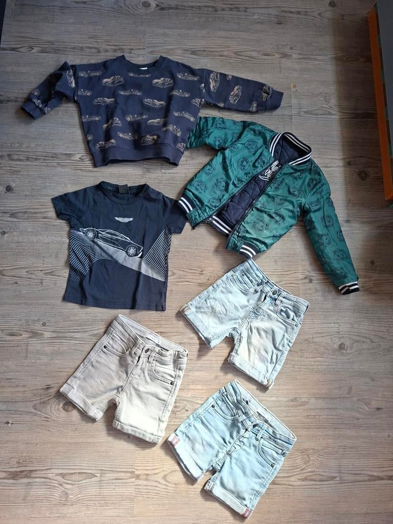 Z8 zomerjas maat 98/104 en korte broeken maat 104, Kinderen en Baby's, Ophalen of Verzenden, Gebruikt, Z8, Koko Noko, Jongen