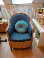 Stoel, rotan met stof., Huis en Inrichting, Stoelen, Ophalen, Bruin, Stof, Eén