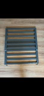 Traphekje verstelbaar Noma hout grijs, Kinderen en Baby's, Traphekjes, Ophalen, 100 tot 115 cm, Zo goed als nieuw, Klemhekje