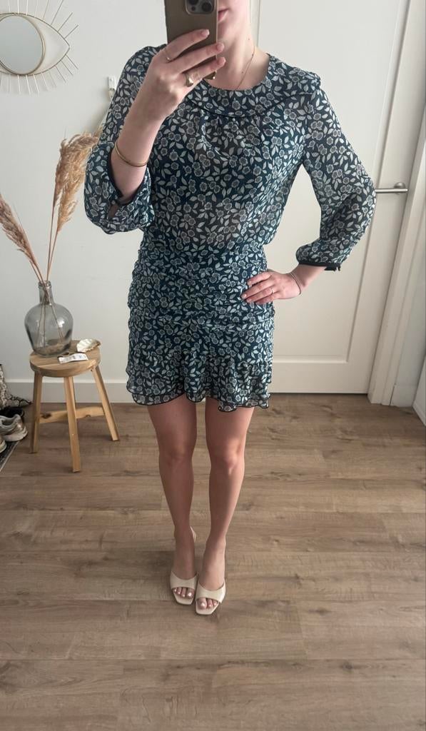 Ba&sh jurk maat 2 (valt als S), Blauw, Ophalen of Verzenden, Maat 36 (S), Gedragen