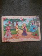 Houten Puzzel - Disney Prinsessen, 2 tot 4 jaar, Gebruikt, 10 tot 50 stukjes, Ophalen of Verzenden