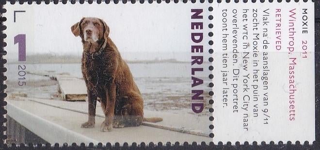 Charlotte Dumas – Moxie, retriever – MNH – NVPH 3336, Verzenden, Na 1940, Postfris