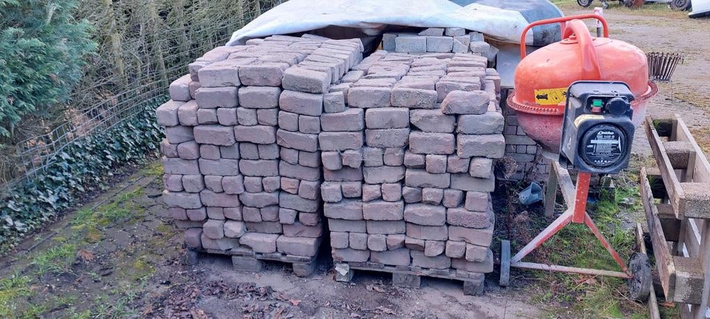 Oud Hollandse gebakken klinkers 10 duimers, Doe-het-zelf en Verbouw, Metselstenen, Gebruikt, Bakstenen, Ophalen