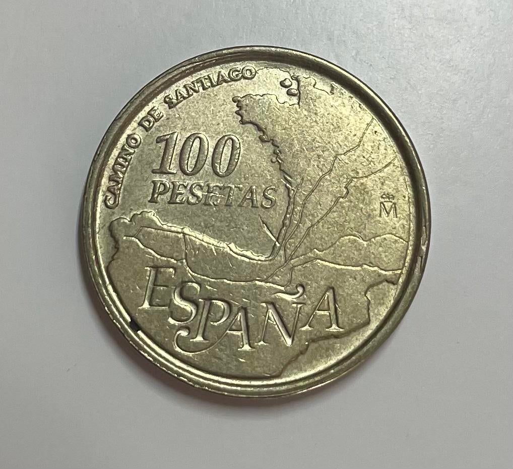 100 pesetas Spanje 1993, Postzegels en Munten, Munten | Europa | Niet-Euromunten, Ophalen of Verzenden, Overige landen