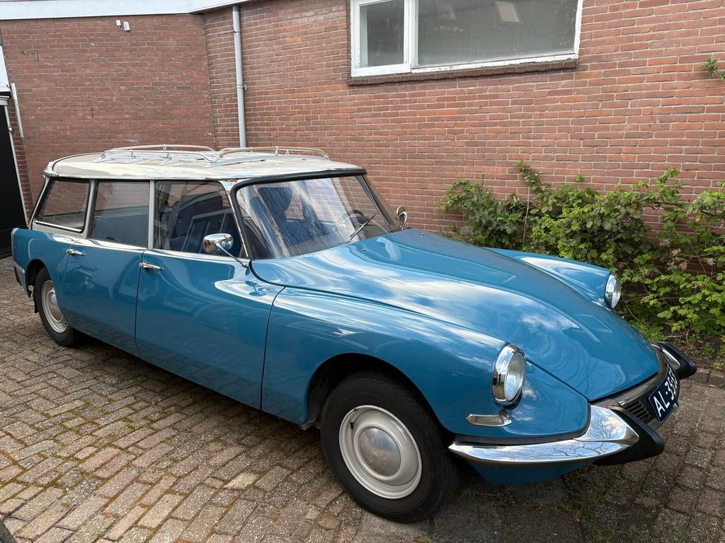 Citroën ID 19 F Break 1966 Citroën DS, 4 cilinders, 1290 kg, Blauw, Handgeschakeld