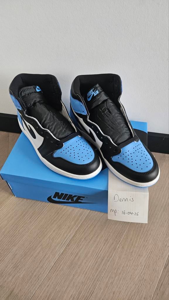 Nike Air Jordan 1 Retro High Unc Toe maat 41, Kleding | Heren, Schoenen, Blauw, Nieuw, Ophalen of Verzenden, Sneakers of Gympen