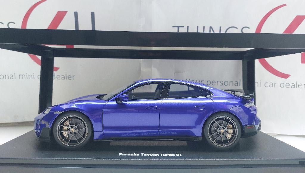 GT Spirit 1:18 Porsche Taycan Turbo GT 2023 violet metallic, Ophalen of Verzenden, Nieuw, Auto, Overige merken