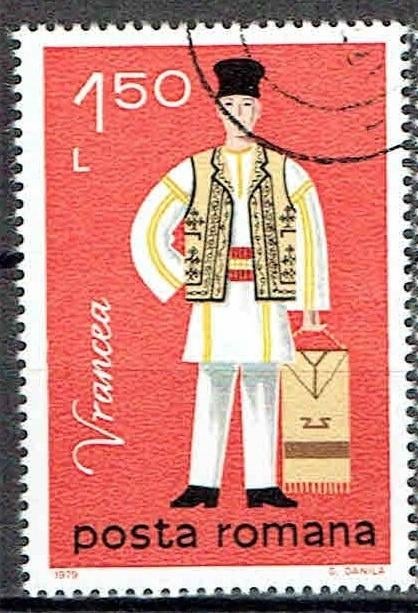 Roemenie 1979 Klederdracht, Postzegels en Munten, Postzegels | Thematische zegels, Verzenden, Gestempeld, Overige thema's