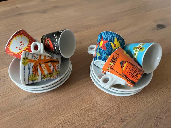 D'ANCAP Espresso Kopjes met Schotels - 6 stuks, Huis en Inrichting, Keuken | Servies, Zo goed als nieuw, Kop(pen) en/of Schotel(s)