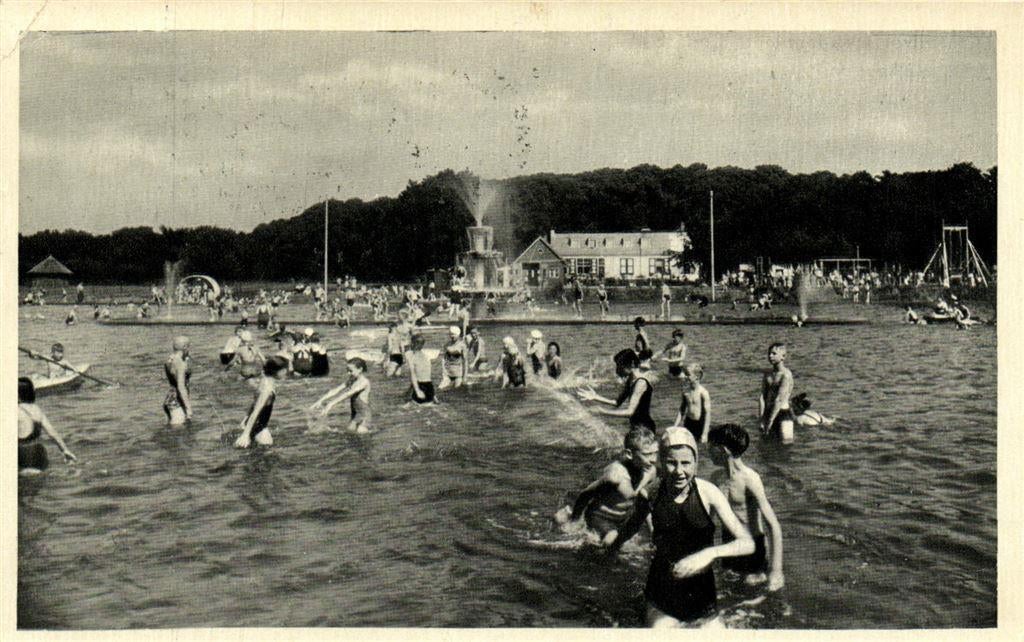 Kanovijver met fontijn en Kinderbad, Oud Valkeveen - volk -, Ophalen of Verzenden, Voor 1920, Gelopen, Zuid-Holland