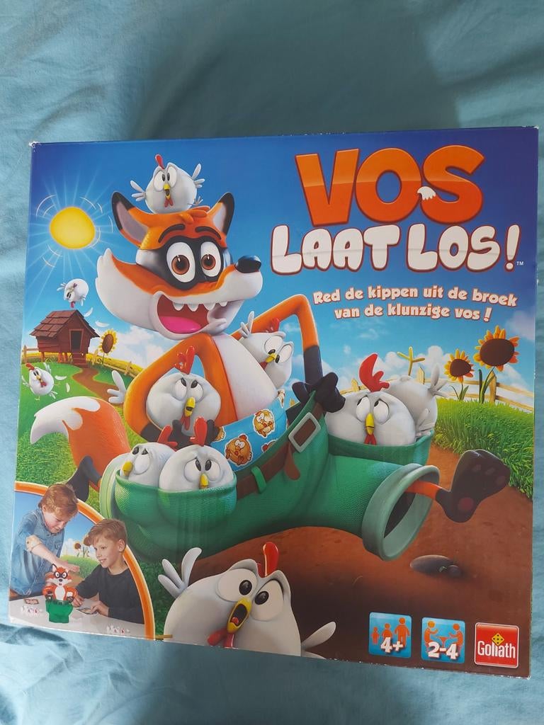 Vos Laat Los! spel - mist 2 kipjes, Een of twee spelers, Ophalen of Verzenden, Gebruikt, Goliath