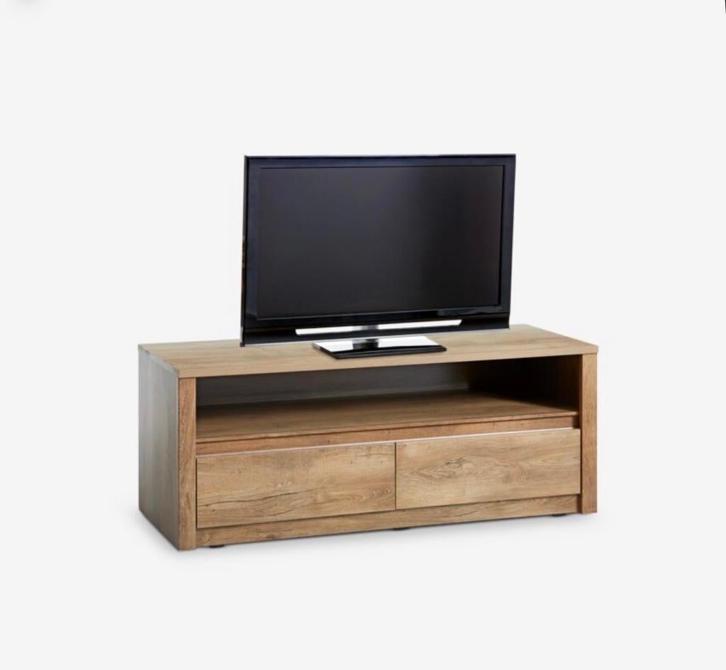 Moderne TV-kast met opbergruimte, 100 tot 150 cm, Ophalen of Verzenden, Zo goed als nieuw, Minder dan 100 cm