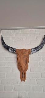 Houten stierenkop wanddecoratie, Huis en Inrichting, Woonaccessoires | Wanddecoraties, Ophalen
