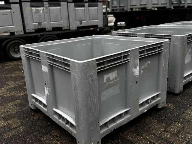 Kunststof palletbox grijs Hooibak, slowfeeder, waterbox, Niet ingevuld, Niet ingevuld, Ophalen of Verzenden, Zo goed als nieuw