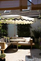 Karwei houten loungeset tuinbank Lissabon high dining, Ophalen, Gebruikt, Hout