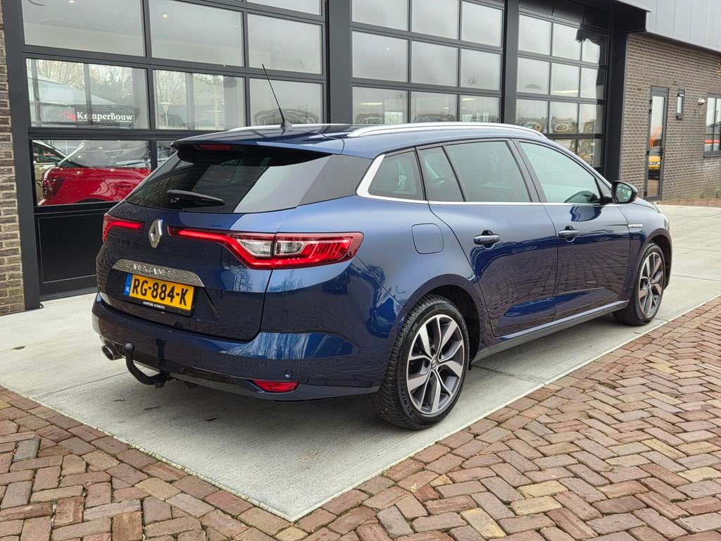Renault Mégane Estate 1.2 TCe Bose | 1/2 Leer | Navi | Clim, Voorwielaandrijving, Gebruikt, 4 cilinders, Blauw