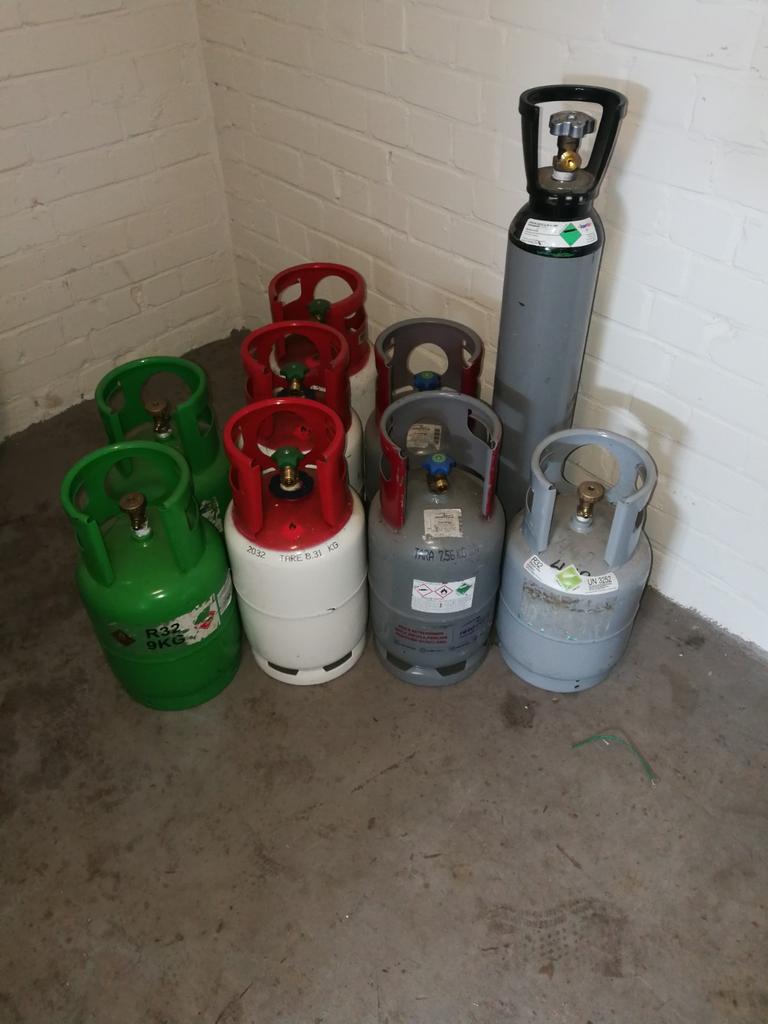 Lege gasflessen alles voor 40, Ophalen of Verzenden