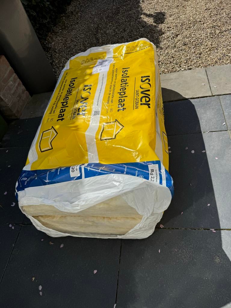 ISOVER Isolatieplaat - Glaswol voor dak, gevel, binnen, Ophalen, Zo goed als nieuw, Minder dan 5 m², Muurisolatie