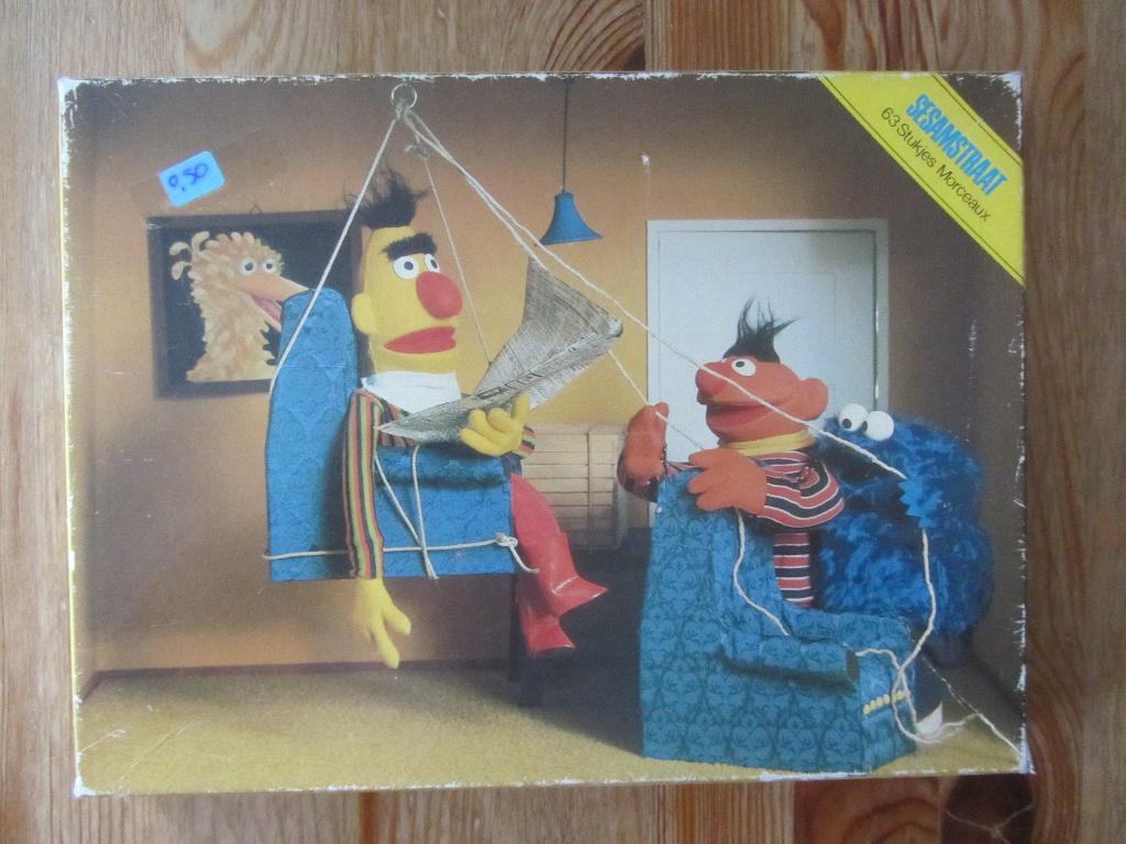 Diverse puzzels Barbapapa, Bert en Ernie, Belle en het beest, Ophalen of Verzenden, Meer dan 50 stukjes, Gebruikt, 4 tot 6 jaar