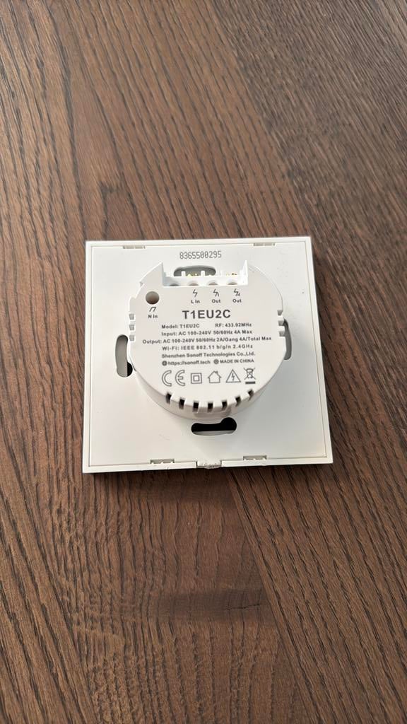 Sonoff Touch Wandschakelaar (WiFi + RF, serieschakelaar), Ophalen, Zo goed als nieuw