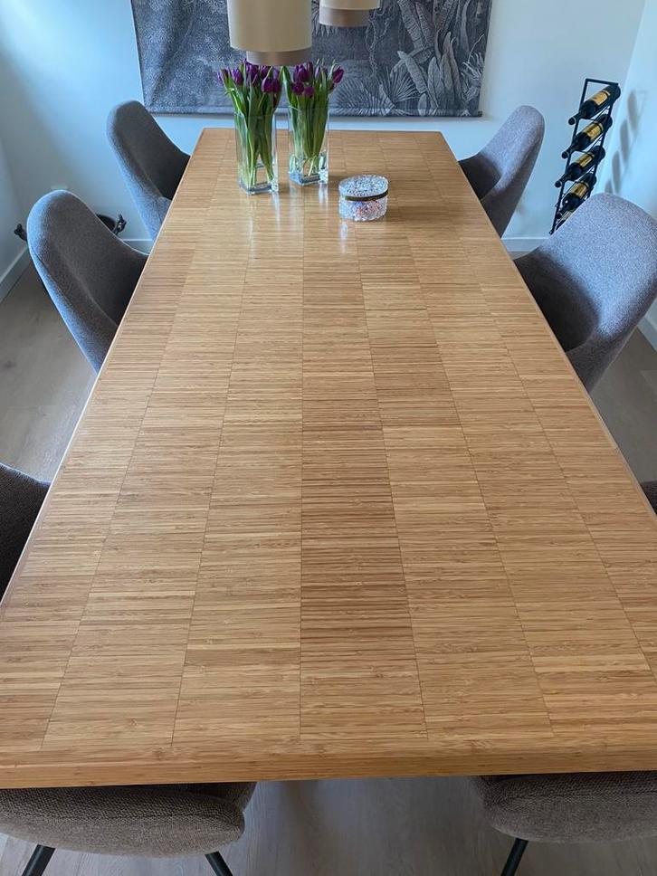 Eetkamertafel, Huis en Inrichting, Tafels | Eettafels, Gebruikt, 50 tot 100 cm, 200 cm of meer, Vijf personen of meer, Rechthoekig