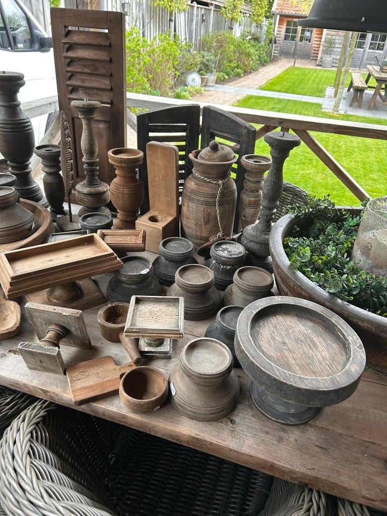 Partij met schade, landelijke woonaccessoires, Huis en Inrichting, Ophalen, Gebruikt