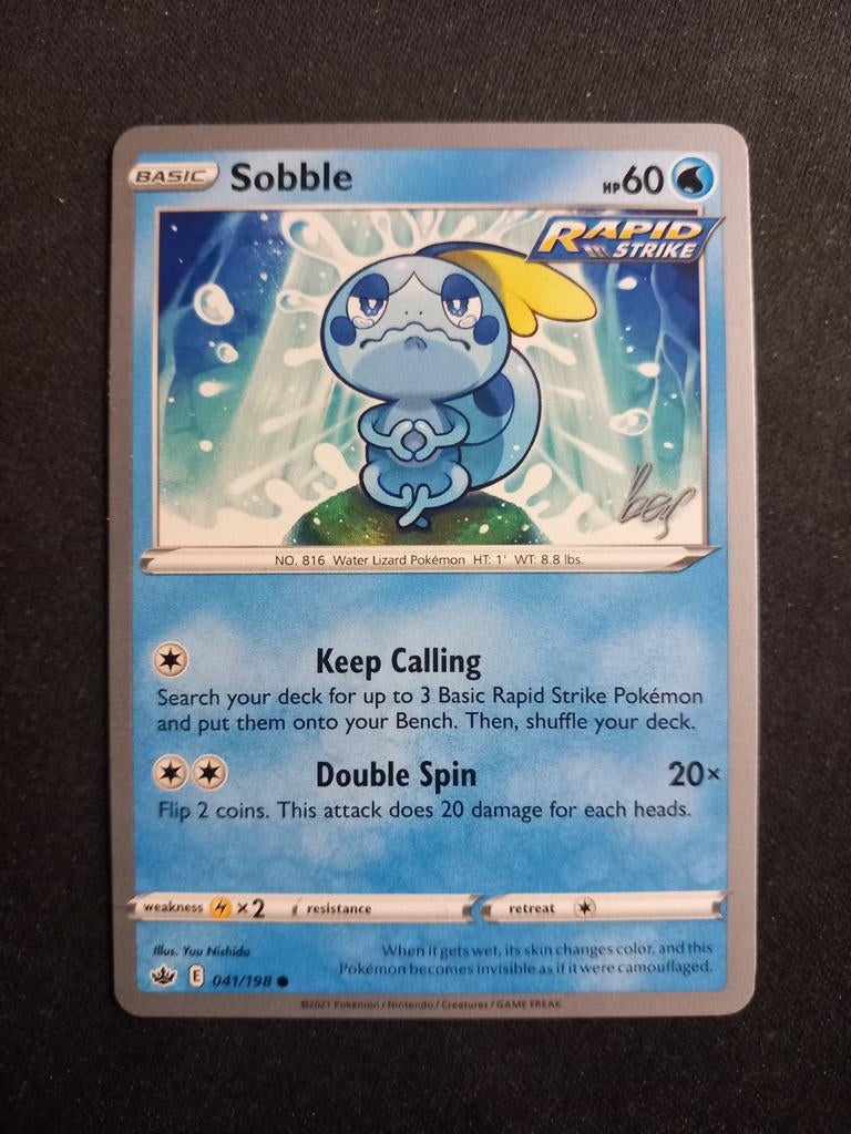Sobble 041/198 World Championship 2022 Promo Lashmet NM, Verzenden, Zo goed als nieuw, Losse kaart