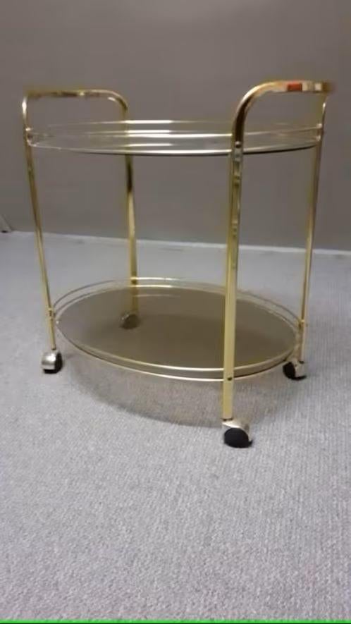 Luxe bijzettafels / serveerboy, Minder dan 55 cm, Rond, Zo goed als nieuw, Ophalen