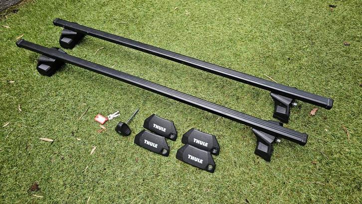 Thule dakdragers (square bar) Ford Focus Stationwagon, Auto diversen, Dakdragers, Gebruikt, Ophalen