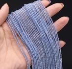 Ketting necklace Crystal Quartz stenen facet geslepen blauw, Blauw, Nieuw, Verstelbaar, Ophalen of Verzenden