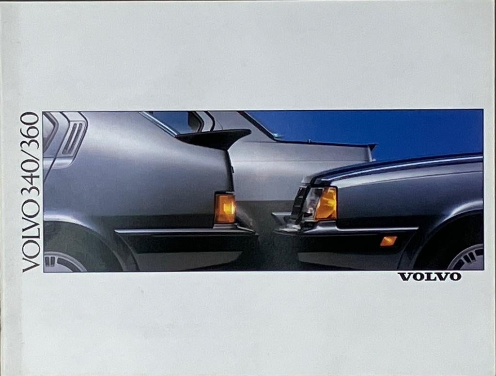 Folder. Volvo 340 360, 34 blz,. van eind 1989. nr. 5071 - 89, Ophalen of Verzenden, Zo goed als nieuw, Volvo