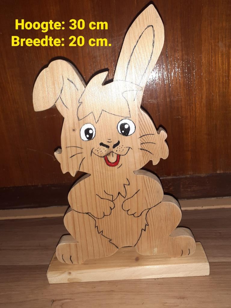 Houten haas., Ophalen of Verzenden, Gebruikt, Hout