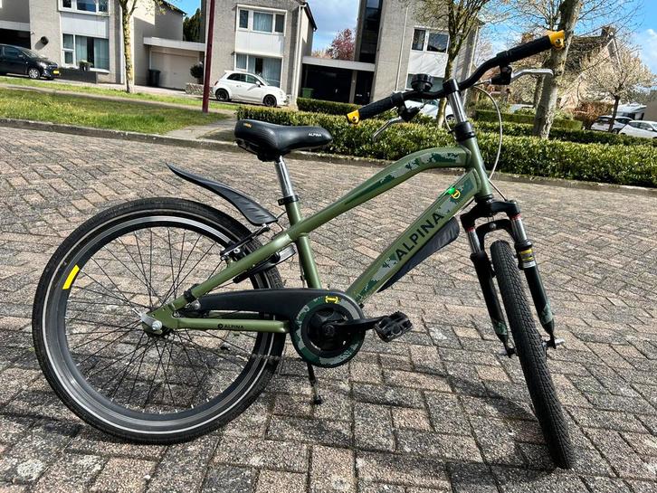 Jongensfiets Alpina trail 22 inch, Fietsen en Brommers, Fietsen | Jongens, Gebruikt, 22 inch, Handrem, Ophalen