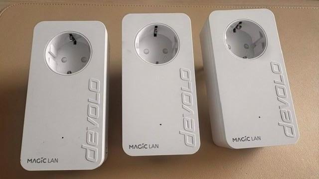 Devolo Magic 2 LAN set (3 adapters), Computers en Software, Powerlines, Ophalen of Verzenden, Zo goed als nieuw, Devolo