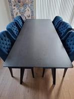 Eettafel 240cm x 100cm inclusief 6 stoelen, Ophalen, Gebruikt, 6 tot 8 stoelen