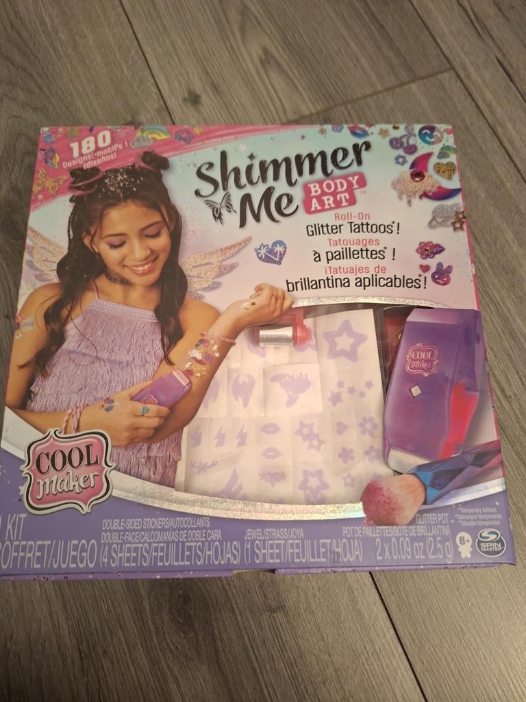 Shimmer Me Body Art glitter tattoos set, Ophalen of Verzenden, Nieuw