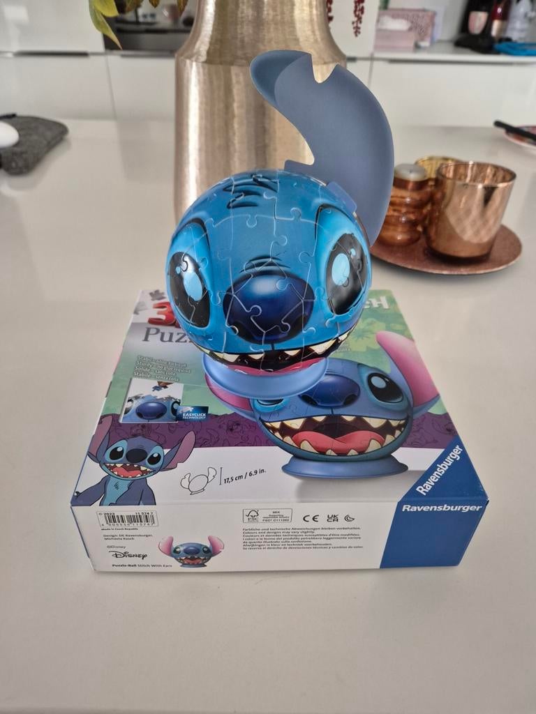 Ravensburger 3D Puzzle Ball Stitch met oor, Ophalen of Verzenden, Meer dan 50 stukjes, Zo goed als nieuw, 6 jaar of ouder