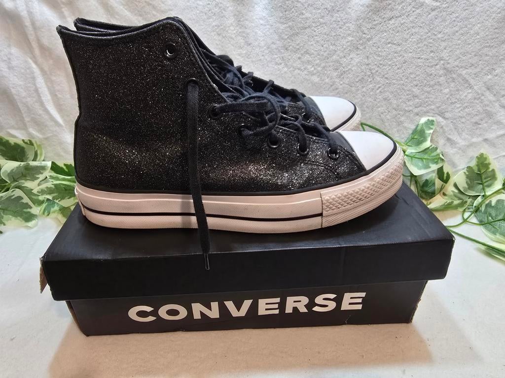 Converse Chuck Taylor all star lift hi, Zwart, Converse, Ophalen of Verzenden, Sneakers of Gympen