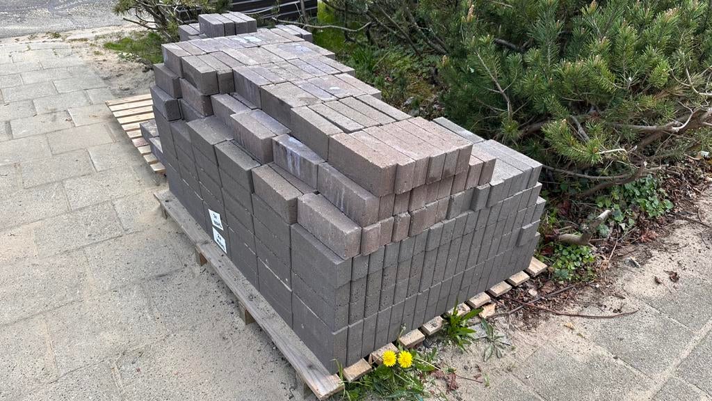 Gratis klinkers / waaltjes (ca. 8m2), Tuin en Terras, Tegels en Klinkers, Ophalen, Klinkers, Nieuw, 5 tot 10 m²