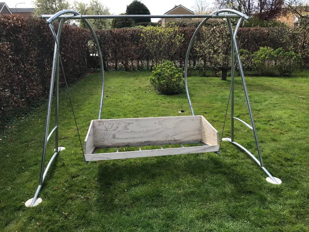 Ikea Schommelstandaard met schommelbank, Tuin en Terras, Tuinbanken, Ophalen of Verzenden, Gebruikt, Metaal, Schommelbank
