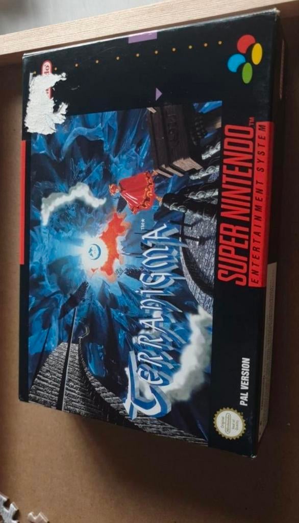 Terranigma Super Nintendo SNES PAL Compleet CIB, Spelcomputers en Games, Games | Nintendo Super NES, 1 speler, Ophalen of Verzenden