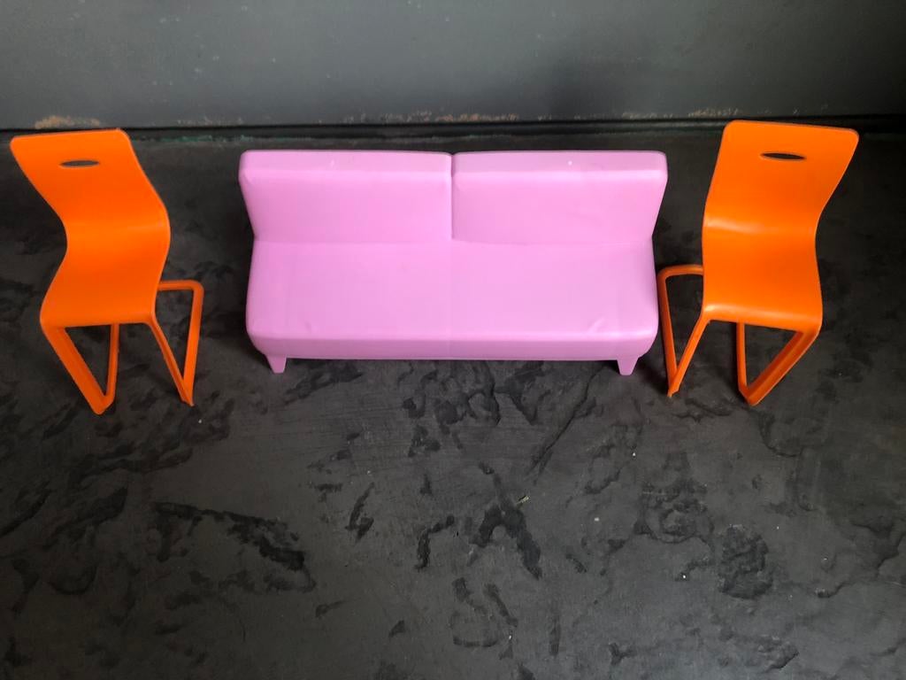 Setje design stoelen & bank barbie mexico, Ophalen, Zo goed als nieuw, Accessoires